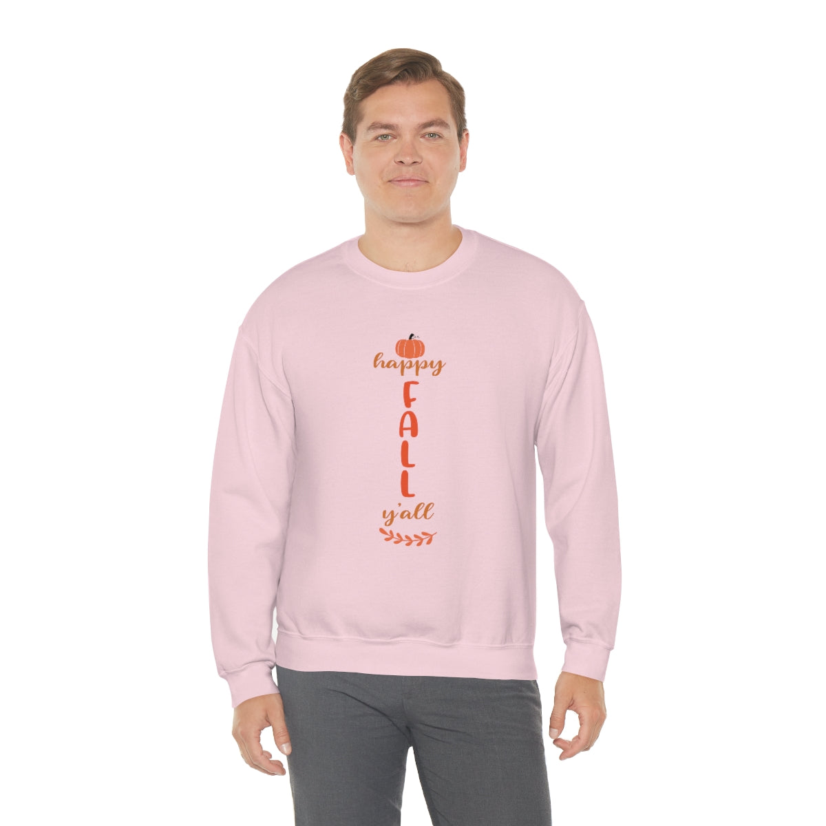 Happy Fall Y'All Unisex Heavy Blend™ Crewneck Sweatshirt