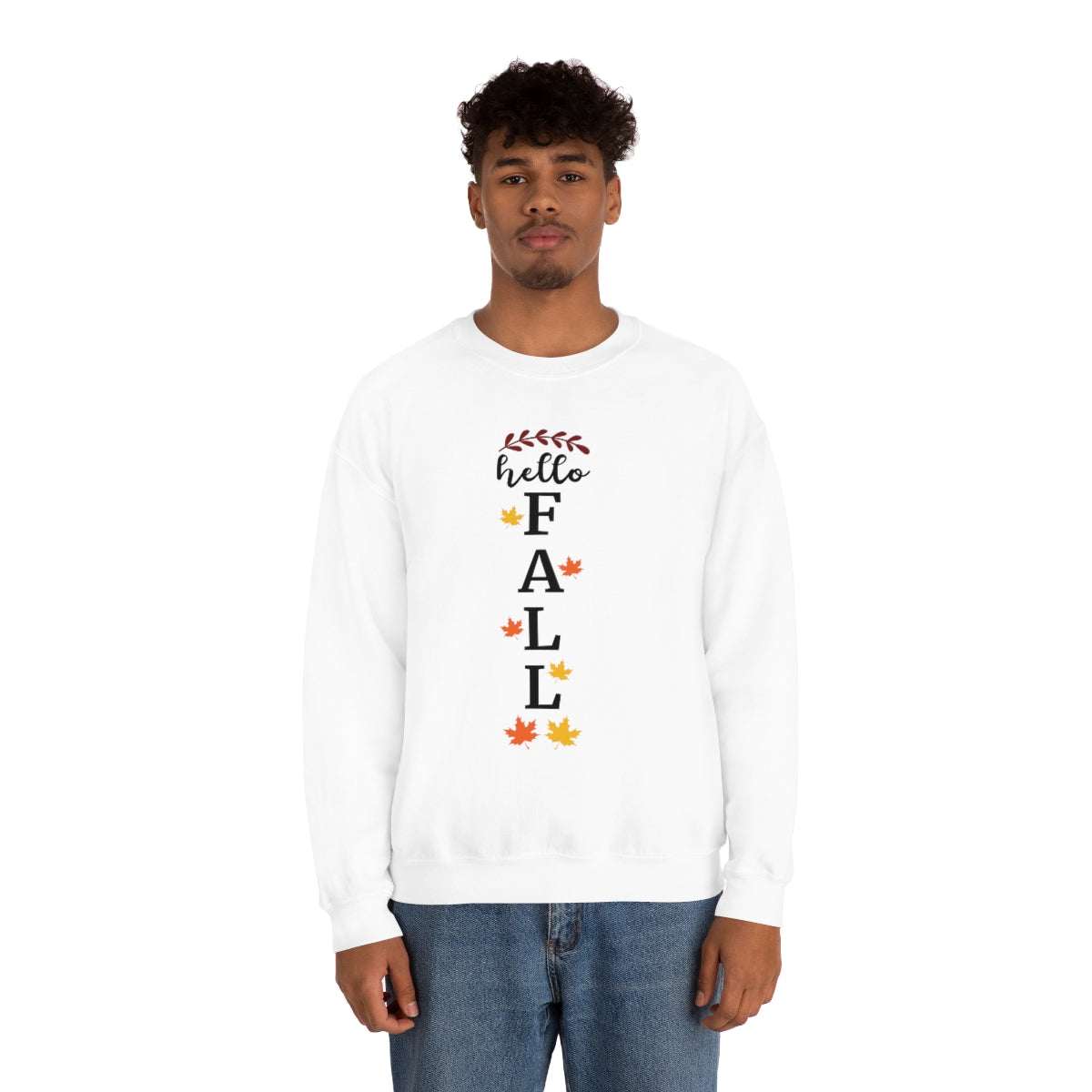 Hello Fall Unisex Heavy Blend™ Crewneck Sweatshirt