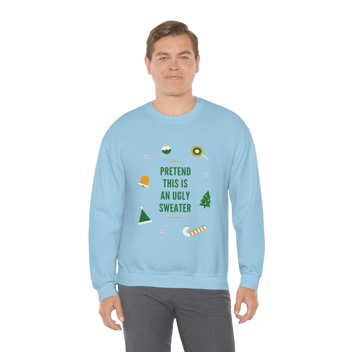 Pretend This is An Ugly Sweater Unisex Heavy Blend™ Crewneck Sweatshirt