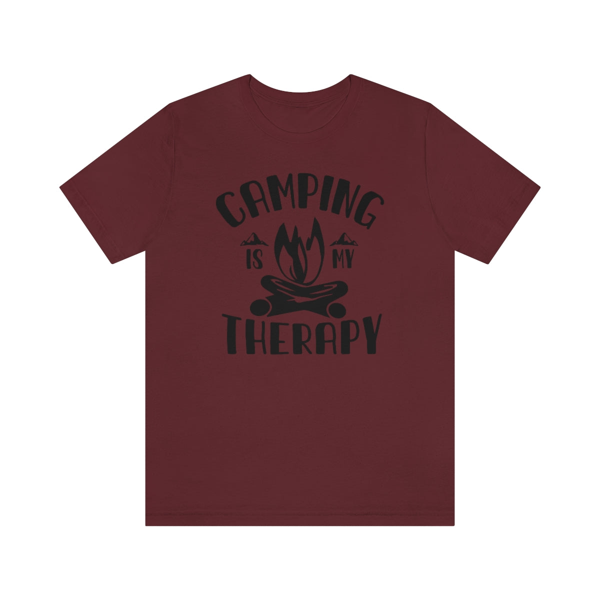 Camping is My Therapy Unisex Jersey Short Sleeve Tee