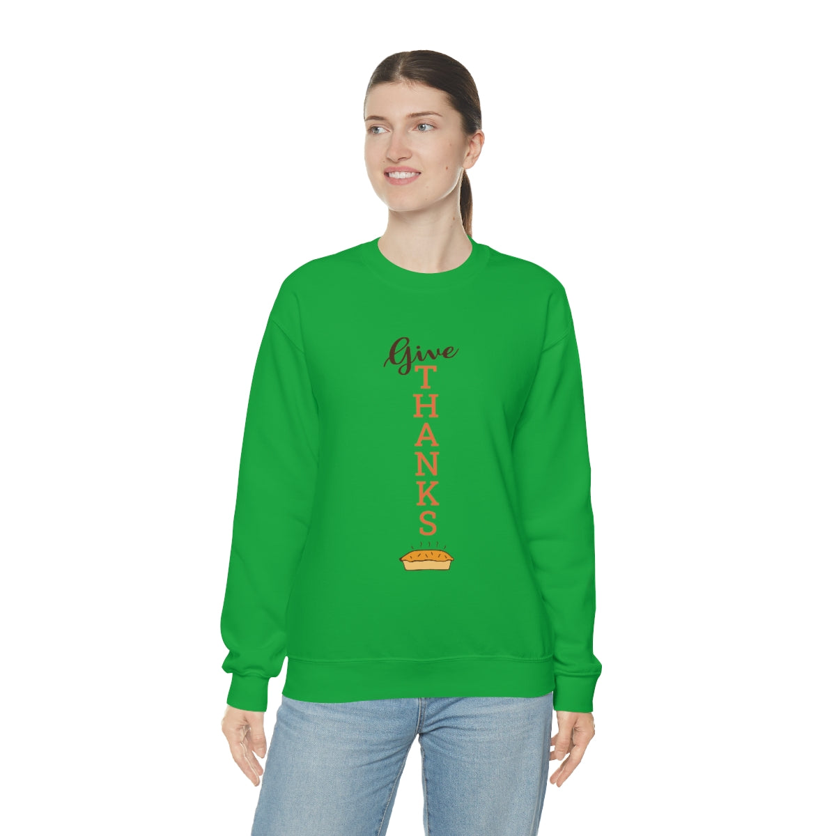 Give Thanks Unisex Heavy Blend™ Crewneck Sweatshirt