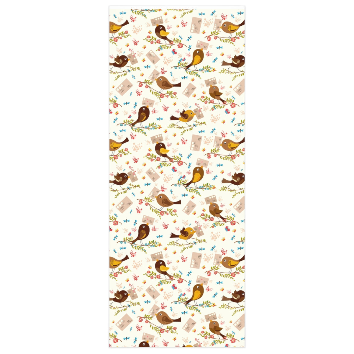 Love Letter Love Birds Romantic Wrapping Paper