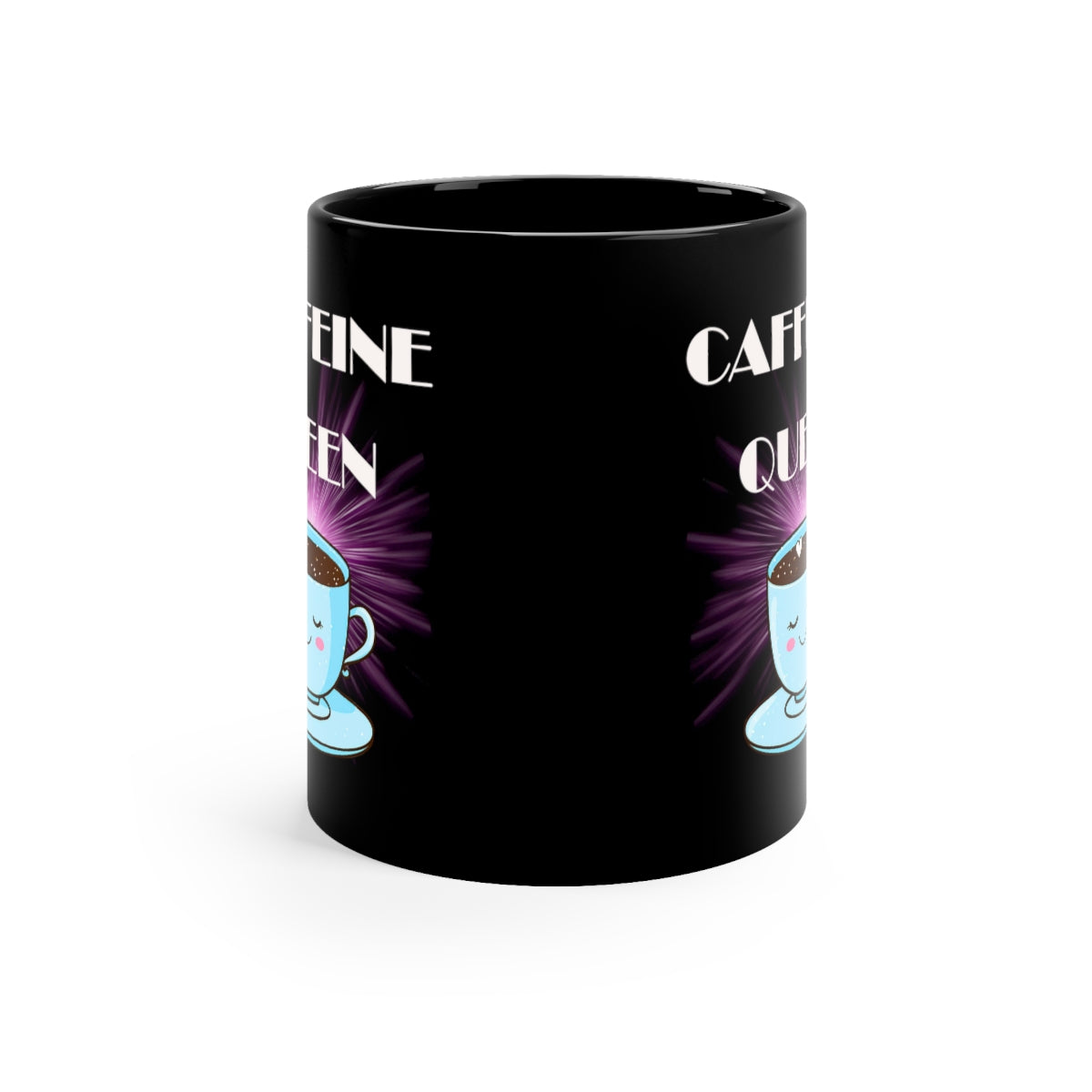 Caffeine Queen11oz Black Mug