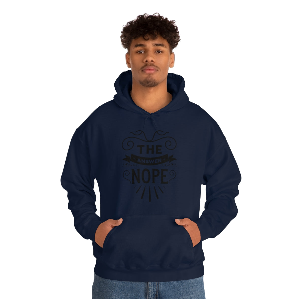 The Answer Nope Unisex Heavy Blend™ Hooded Sweatshirt