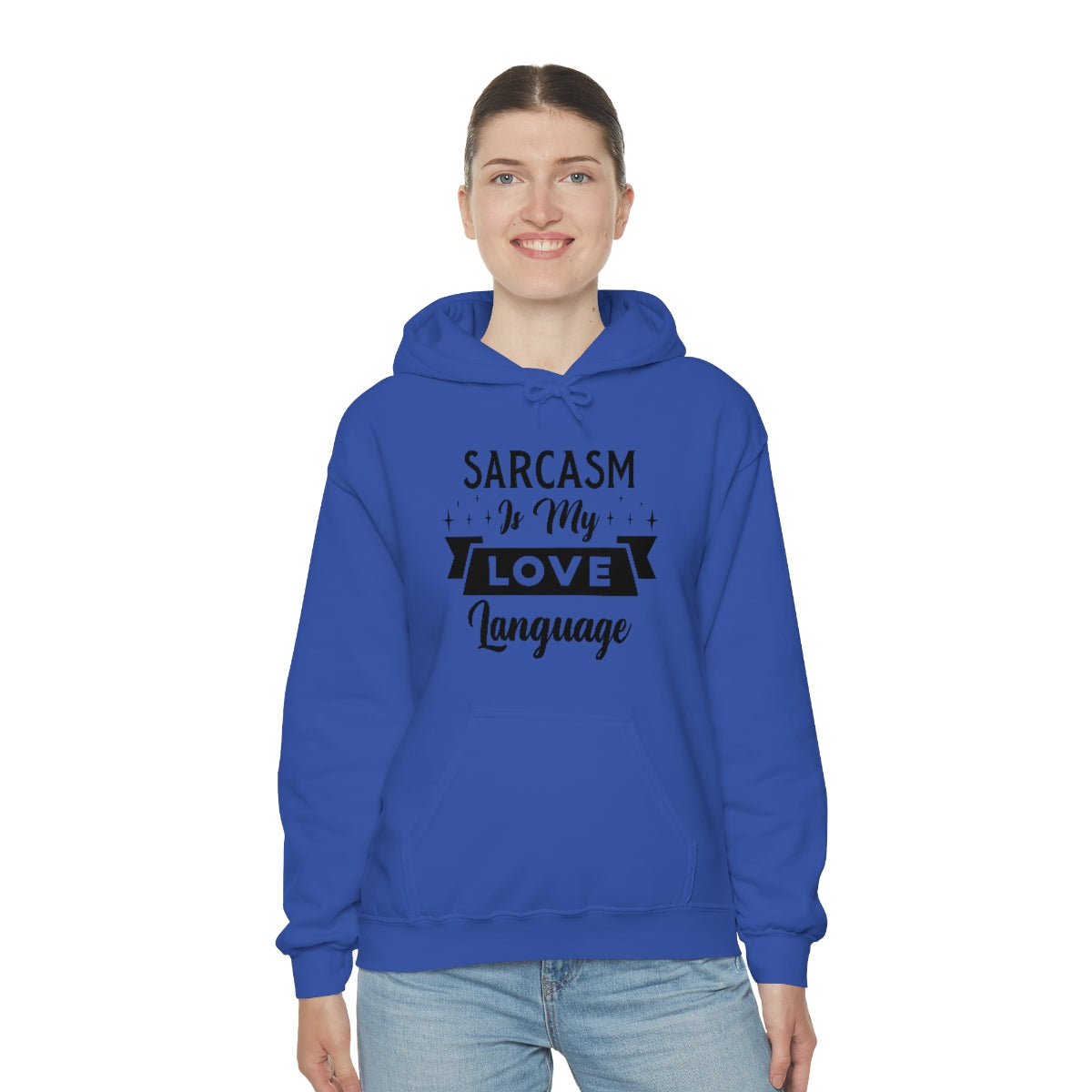 Sarcasm Is My Love Language Unisex Heavy Blend™ Hooded Sweatshirt