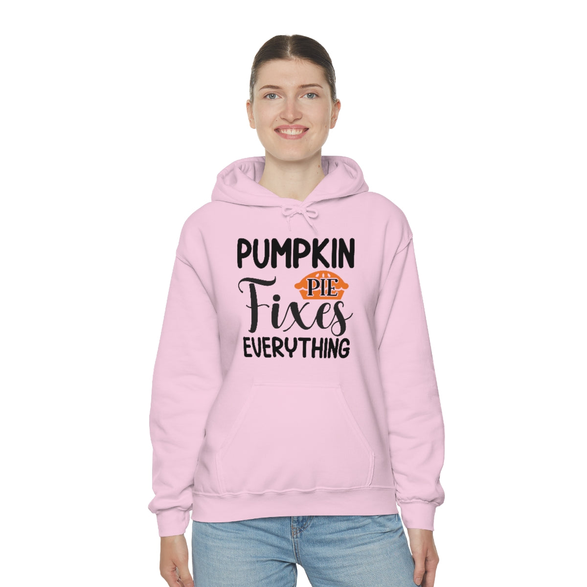 Pumpkin Pie Fixes Everything Unisex Heavy Blend™ Hooded Sweatshirt