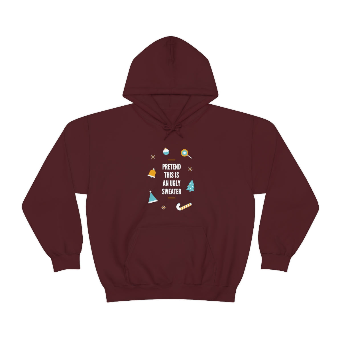 Pretend This is an Ugly Sweater Unisex Heavy Blend™ Hooded Sweatshirt