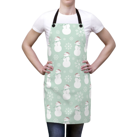 Snowmen & Snow Flakes Christmas Apron