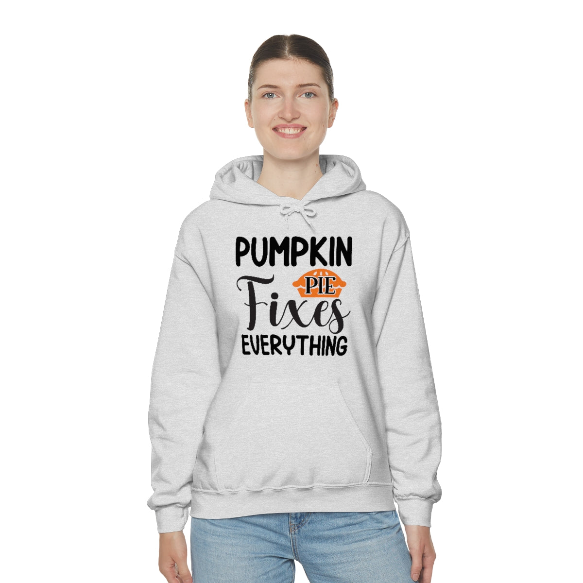 Pumpkin Pie Fixes Everything Unisex Heavy Blend™ Hooded Sweatshirt