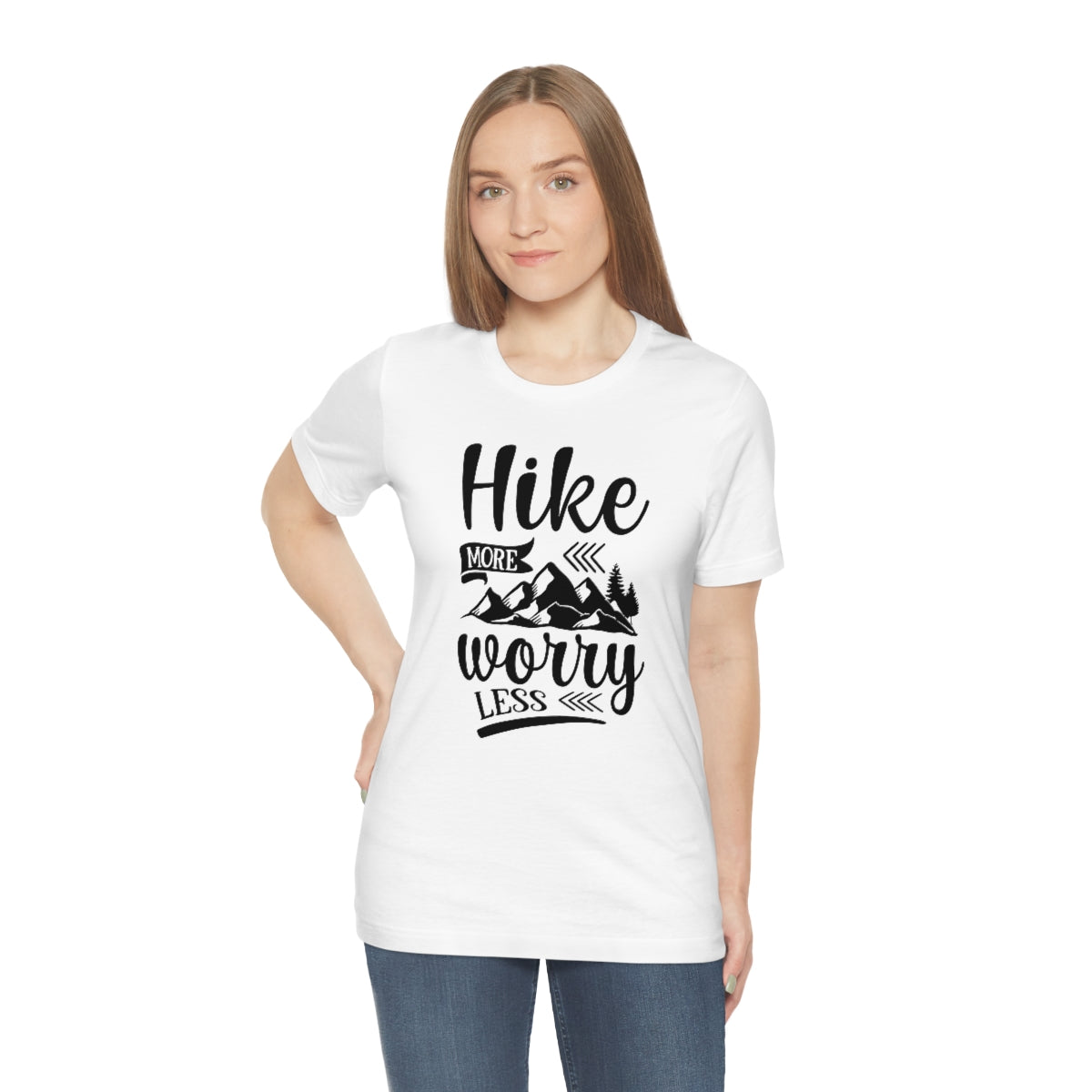 Hike More Worry Less Unisex Jersey Short Sleeve Tee