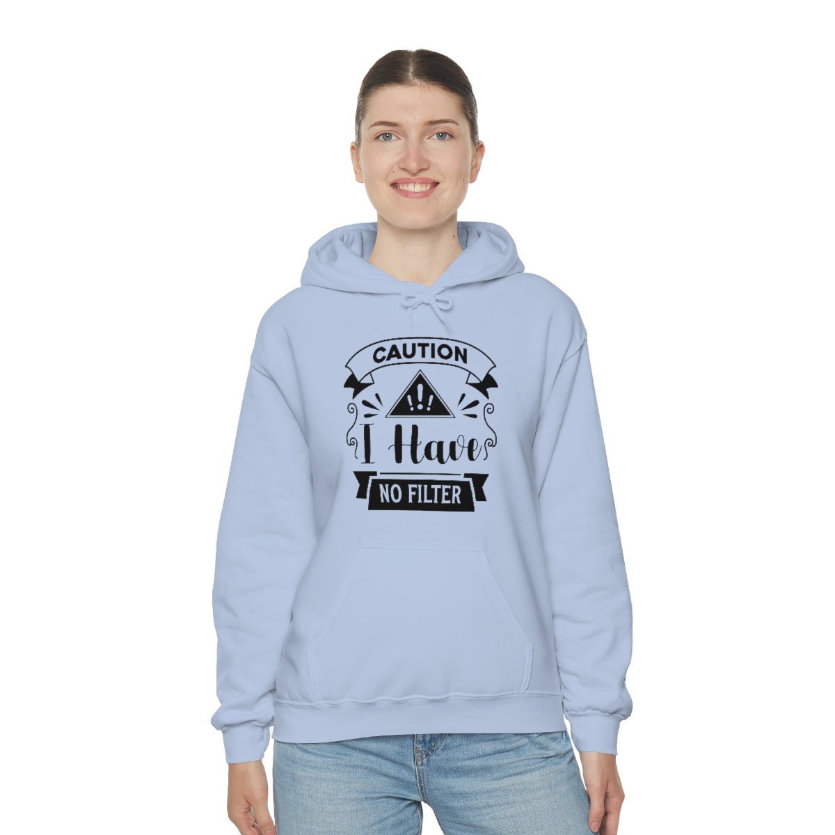 Caution I Have No Filter Unisex Heavy Blend™ Hooded Sweatshirt