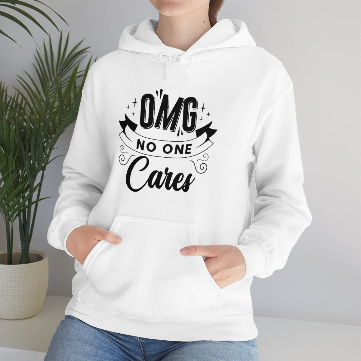 OMG No One Cares Unisex Heavy Blend™ Hooded Sweatshirt