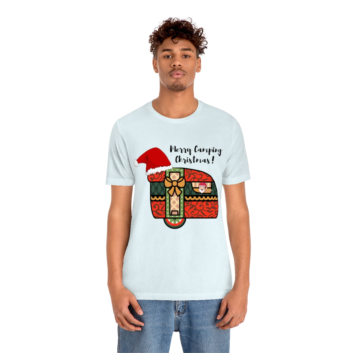 Merry Camping Christmas Unisex Jersey Short Sleeve Tee