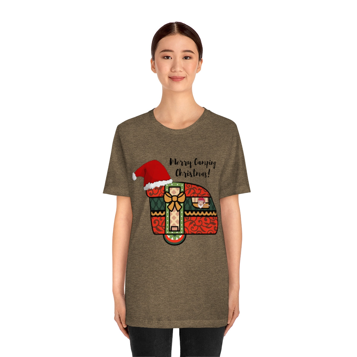 Merry Camping Christmas Unisex Jersey Short Sleeve Tee