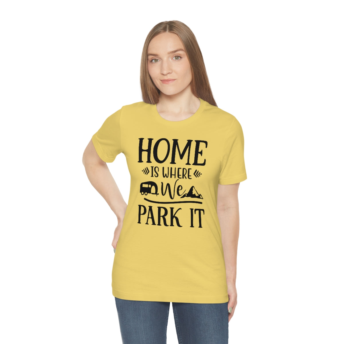 Home Is Where We Park It Unisex Jersey Short Sleeve Tee