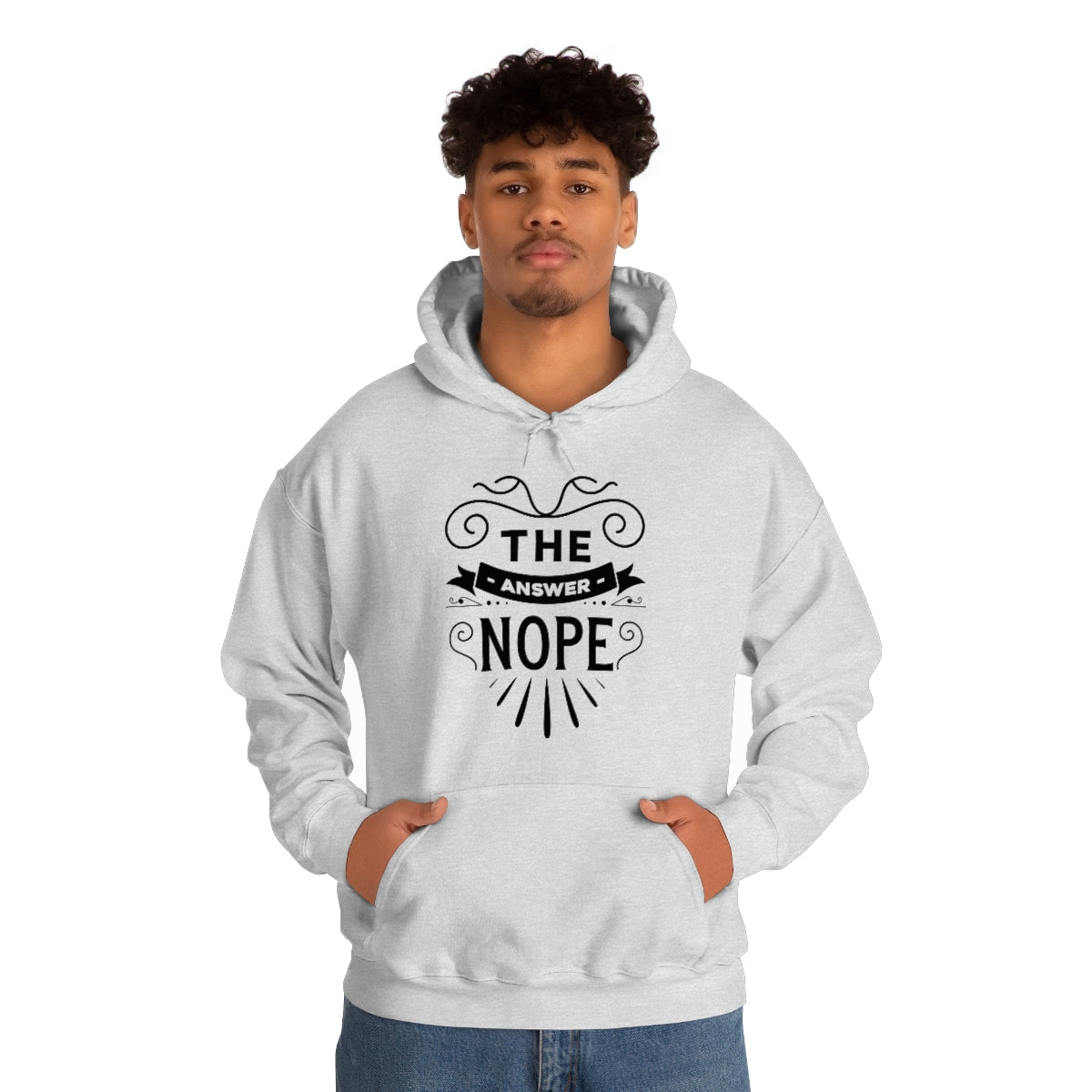 The Answer Nope Unisex Heavy Blend™ Hooded Sweatshirt