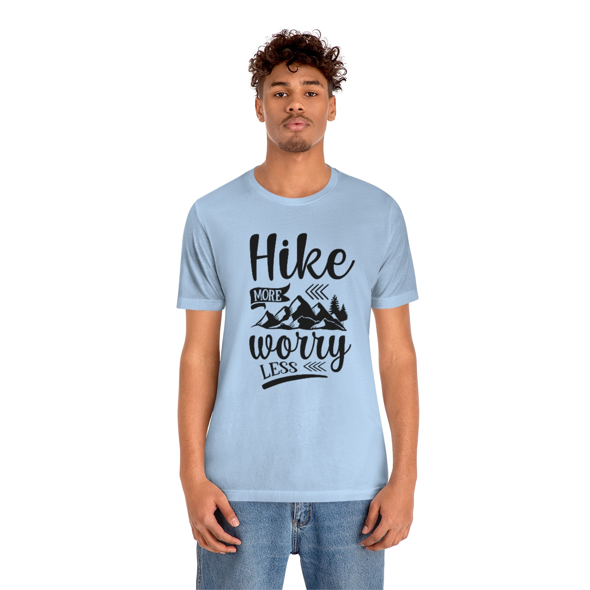 Hike More Worry Less Unisex Jersey Short Sleeve Tee