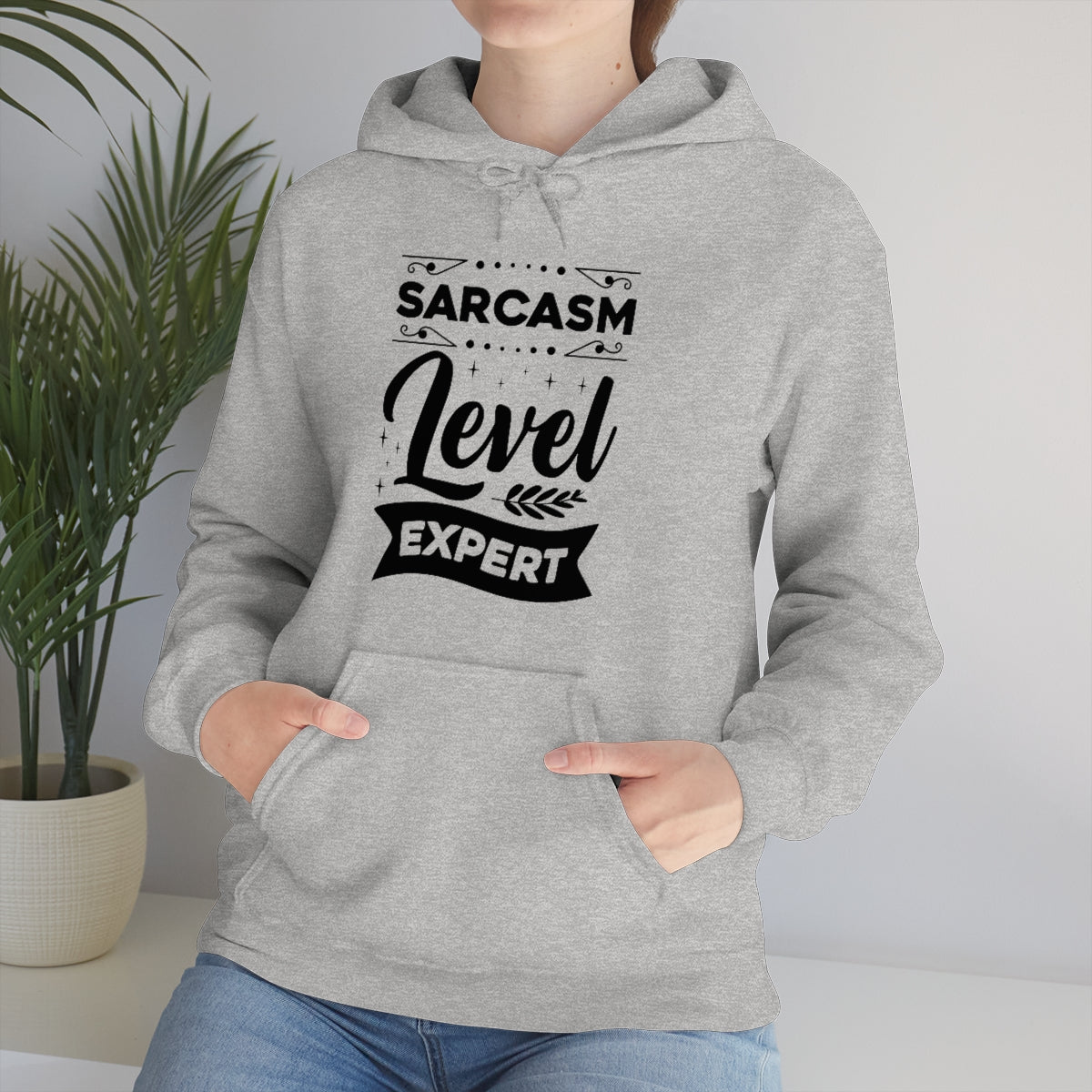 Sarcasm Level Expert Unisex Heavy Blend™ Hooded Sweatshirt