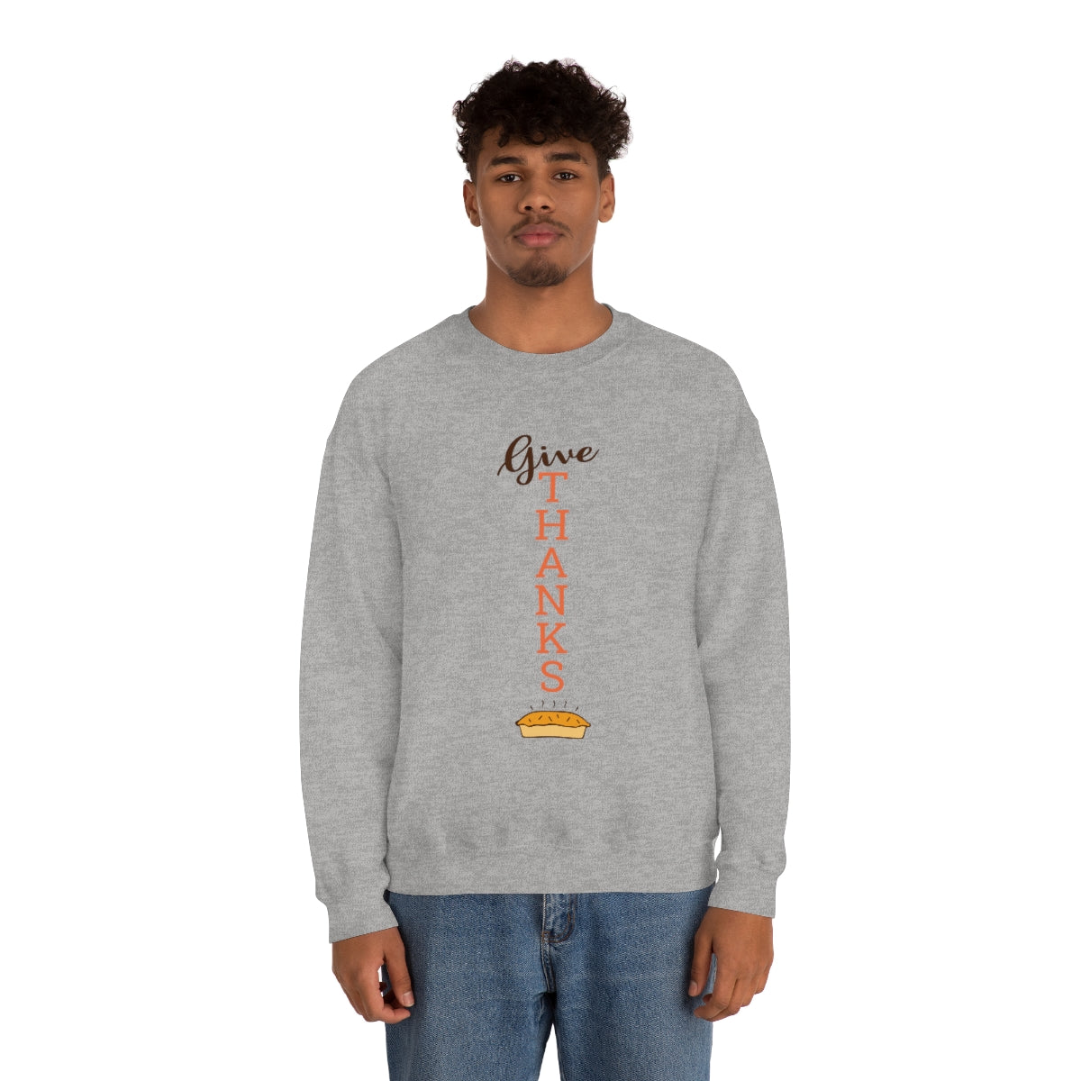 Give Thanks Unisex Heavy Blend™ Crewneck Sweatshirt