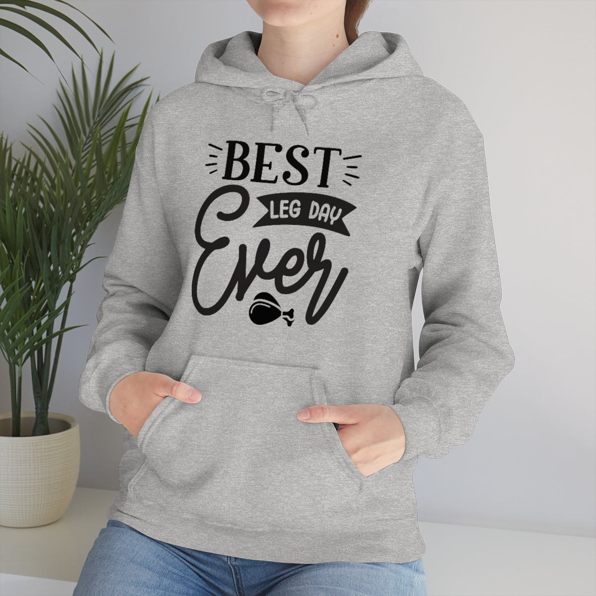 Best Leg Day Ever Unisex Heavy Blend™ Hooded Sweatshirt