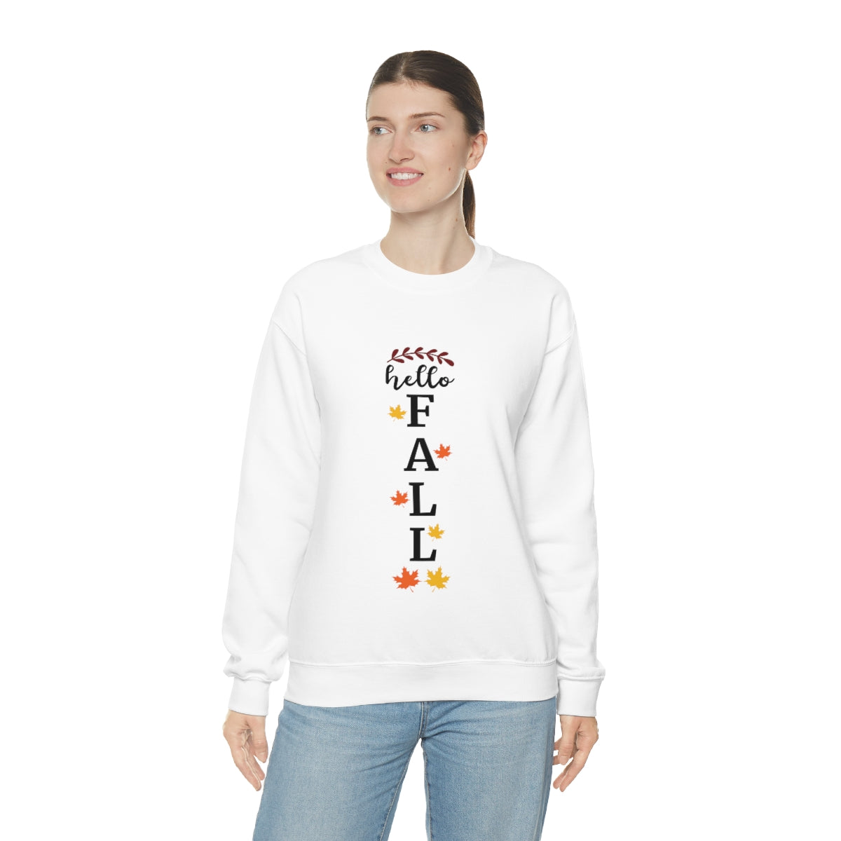 Hello Fall Unisex Heavy Blend™ Crewneck Sweatshirt