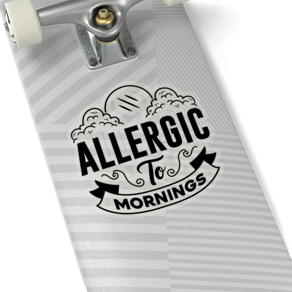 Allergic To Mornings Kiss-Cut Stickers