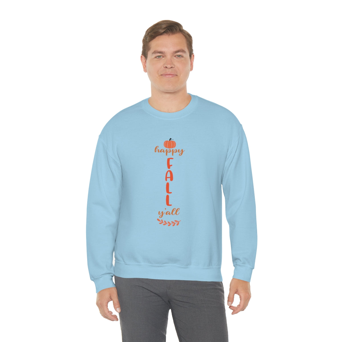 Happy Fall Y'All Unisex Heavy Blend™ Crewneck Sweatshirt