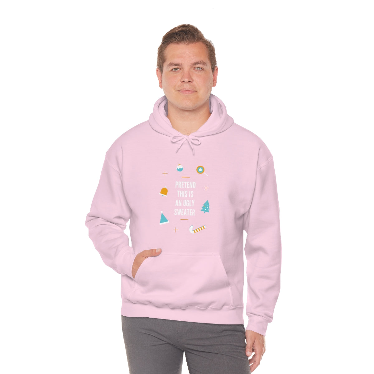 Pretend This is an Ugly Sweater Unisex Heavy Blend™ Hooded Sweatshirt