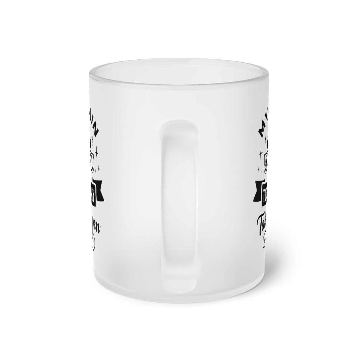 My Brain Has Too Many Tabs Open Frosted Glass Mug