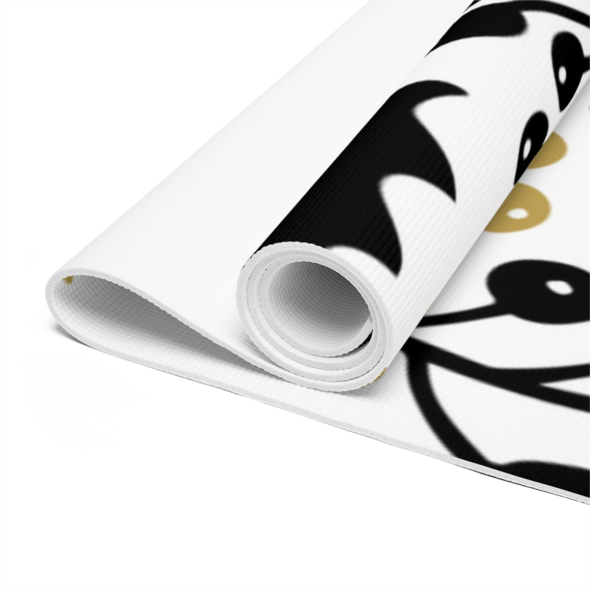 Black & Gold Christmas Foam Yoga Mat