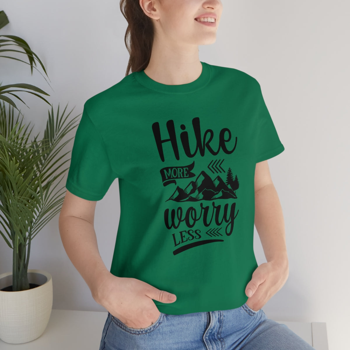 Hike More Worry Less Unisex Jersey Short Sleeve Tee