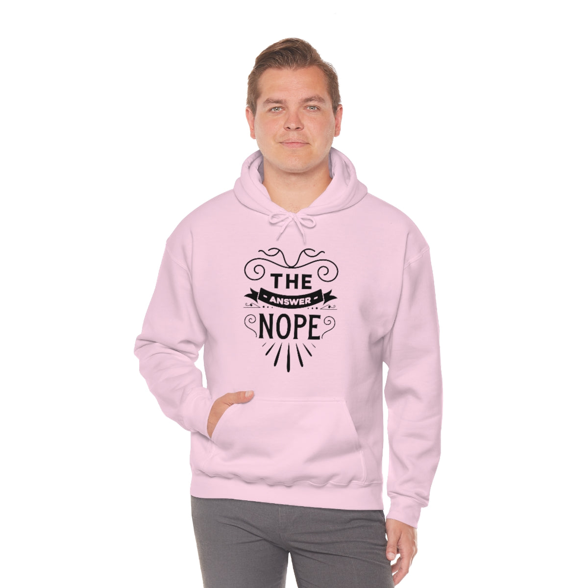 The Answer Nope Unisex Heavy Blend™ Hooded Sweatshirt