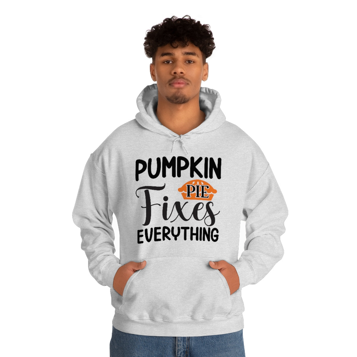 Pumpkin Pie Fixes Everything Unisex Heavy Blend™ Hooded Sweatshirt