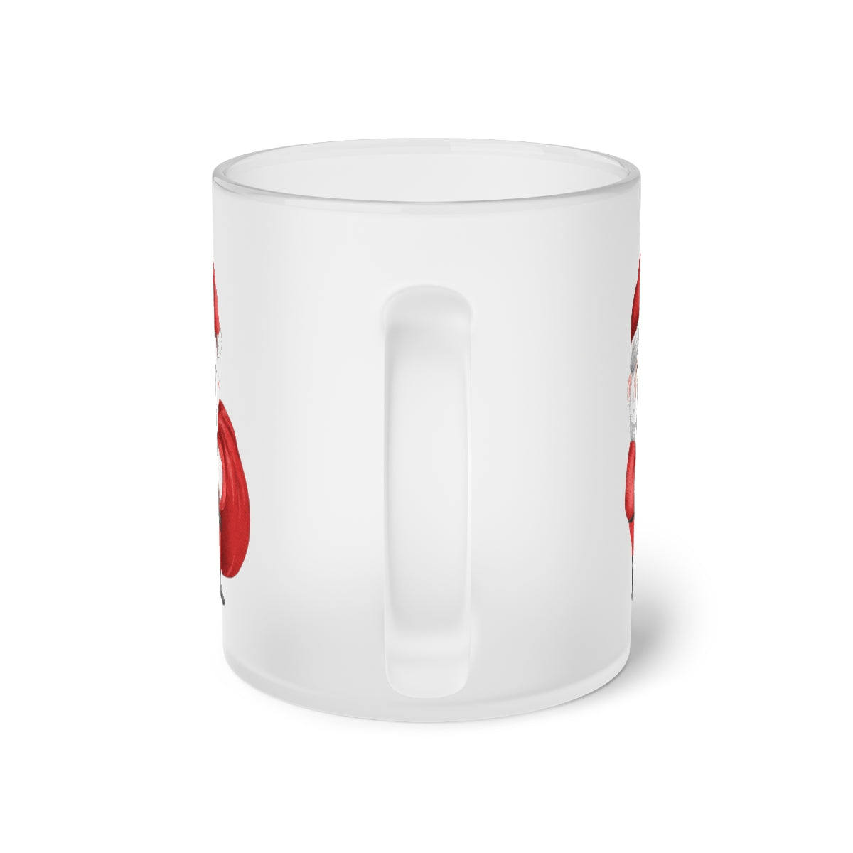 Christmas Santa Frosted Glass Mug