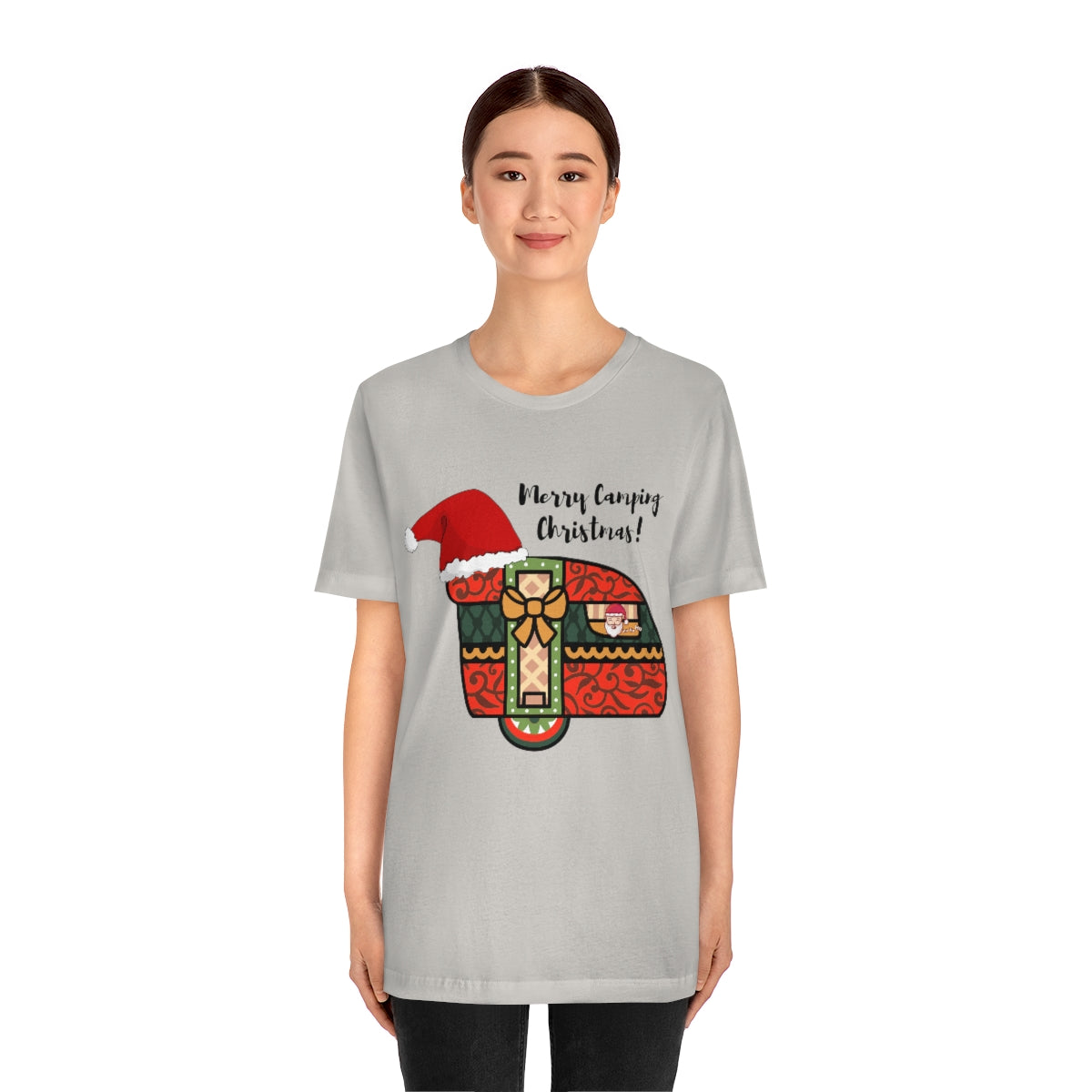 Merry Camping Christmas Unisex Jersey Short Sleeve Tee