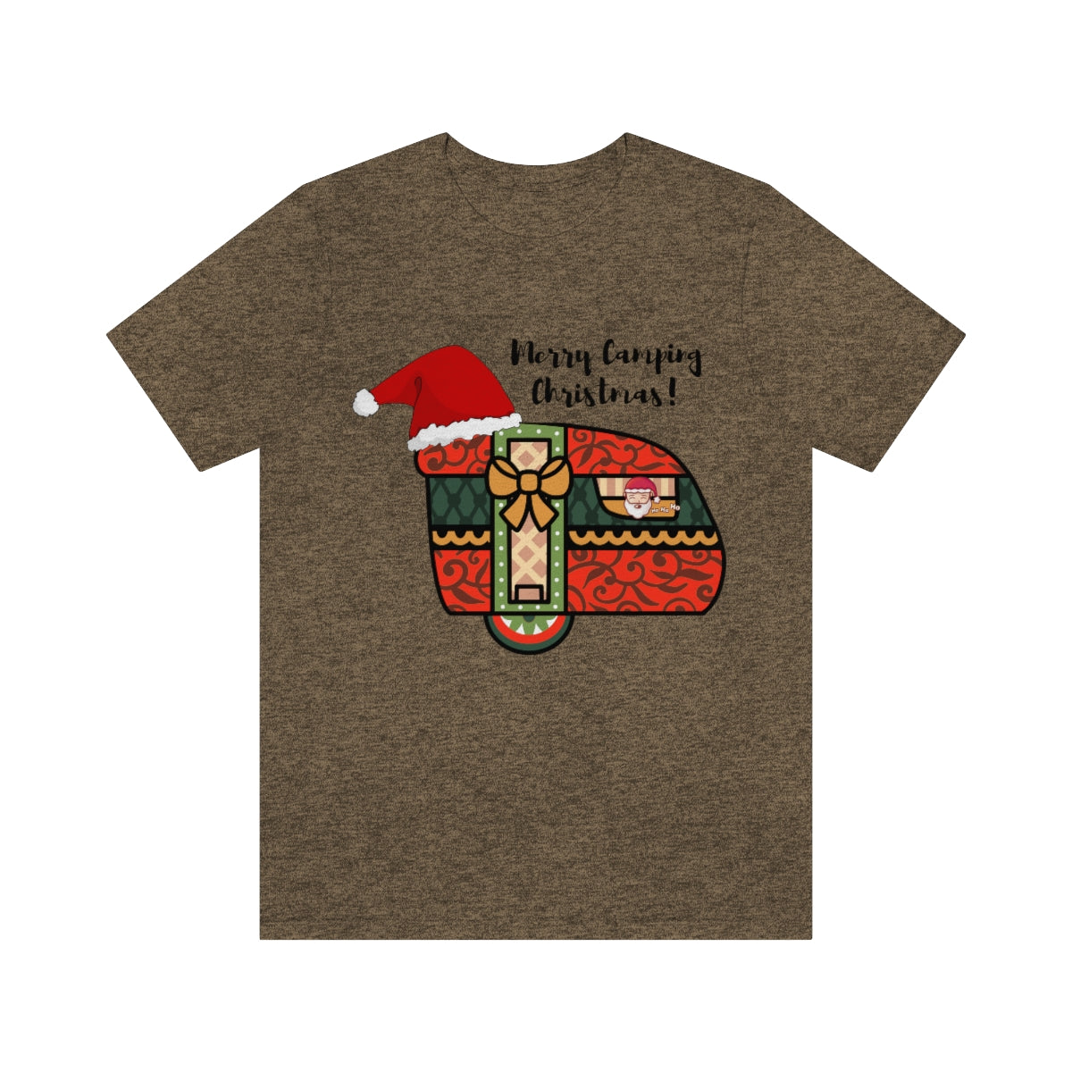 Merry Camping Christmas Unisex Jersey Short Sleeve Tee