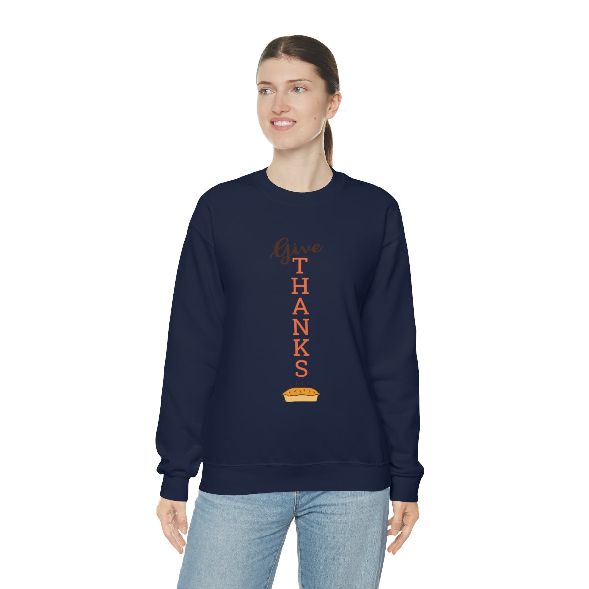 Give Thanks Unisex Heavy Blend™ Crewneck Sweatshirt