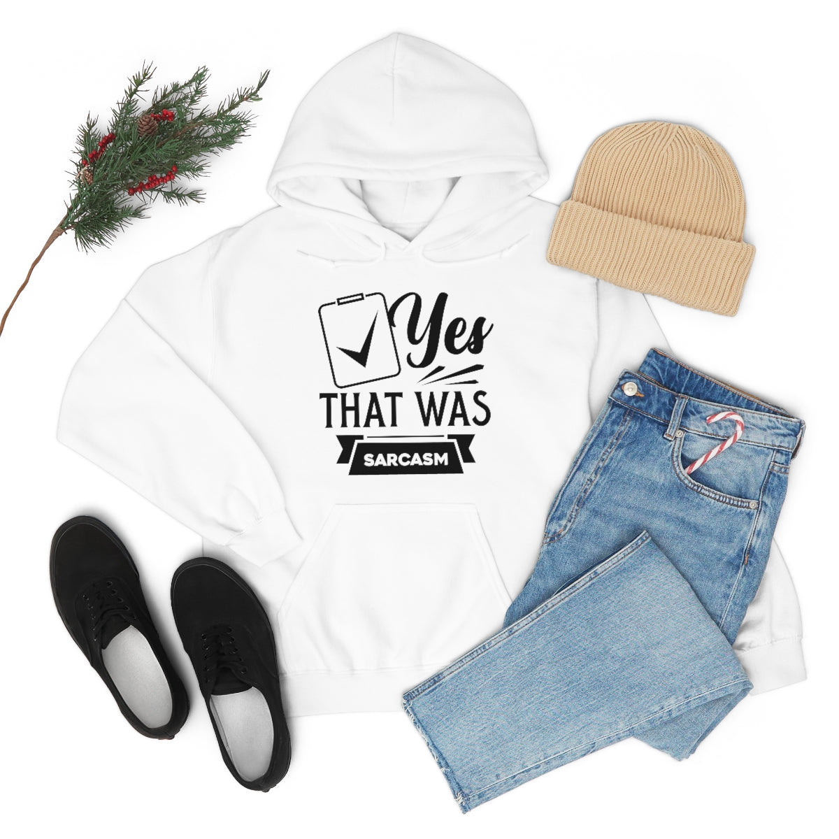 Yes That Was Sarcasm Unisex Heavy Blend™ Hooded Sweatshirt