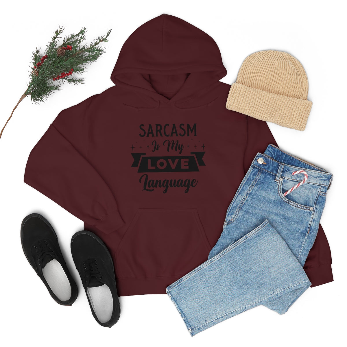 Sarcasm Is My Love Language Unisex Heavy Blend™ Hooded Sweatshirt