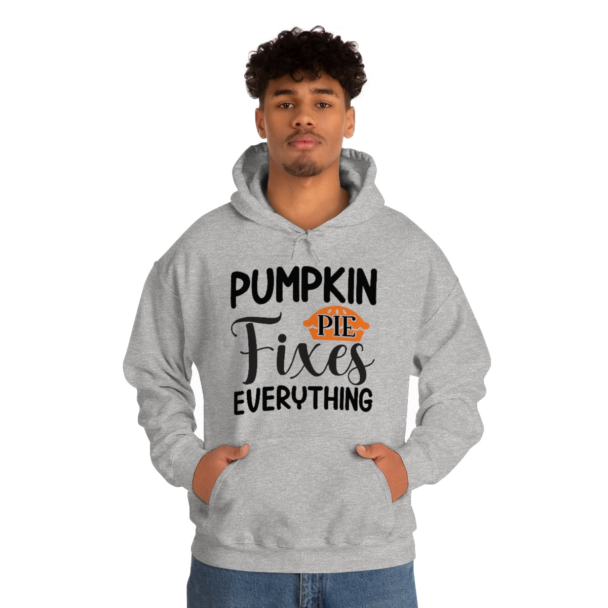 Pumpkin Pie Fixes Everything Unisex Heavy Blend™ Hooded Sweatshirt