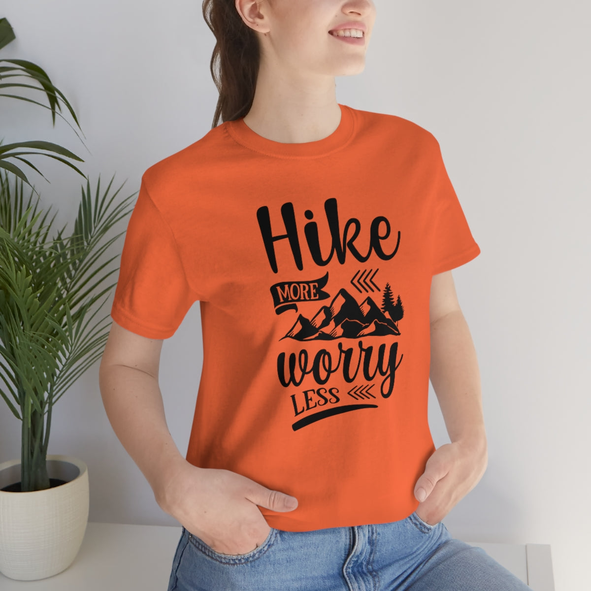 Hike More Worry Less Unisex Jersey Short Sleeve Tee