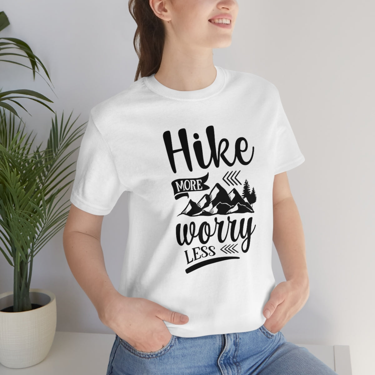 Hike More Worry Less Unisex Jersey Short Sleeve Tee