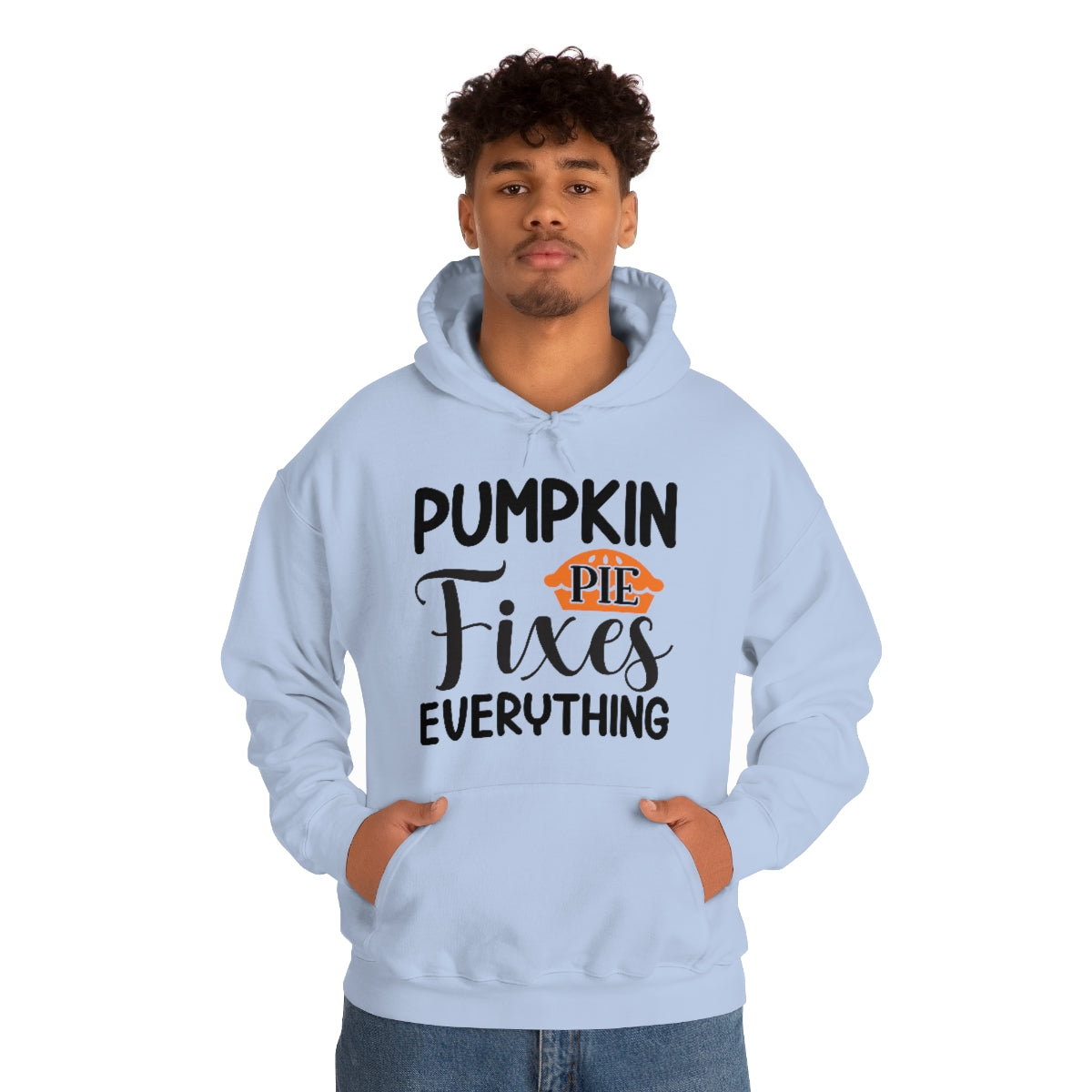 Pumpkin Pie Fixes Everything Unisex Heavy Blend™ Hooded Sweatshirt