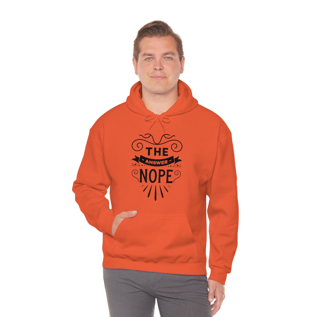 The Answer Nope Unisex Heavy Blend™ Hooded Sweatshirt