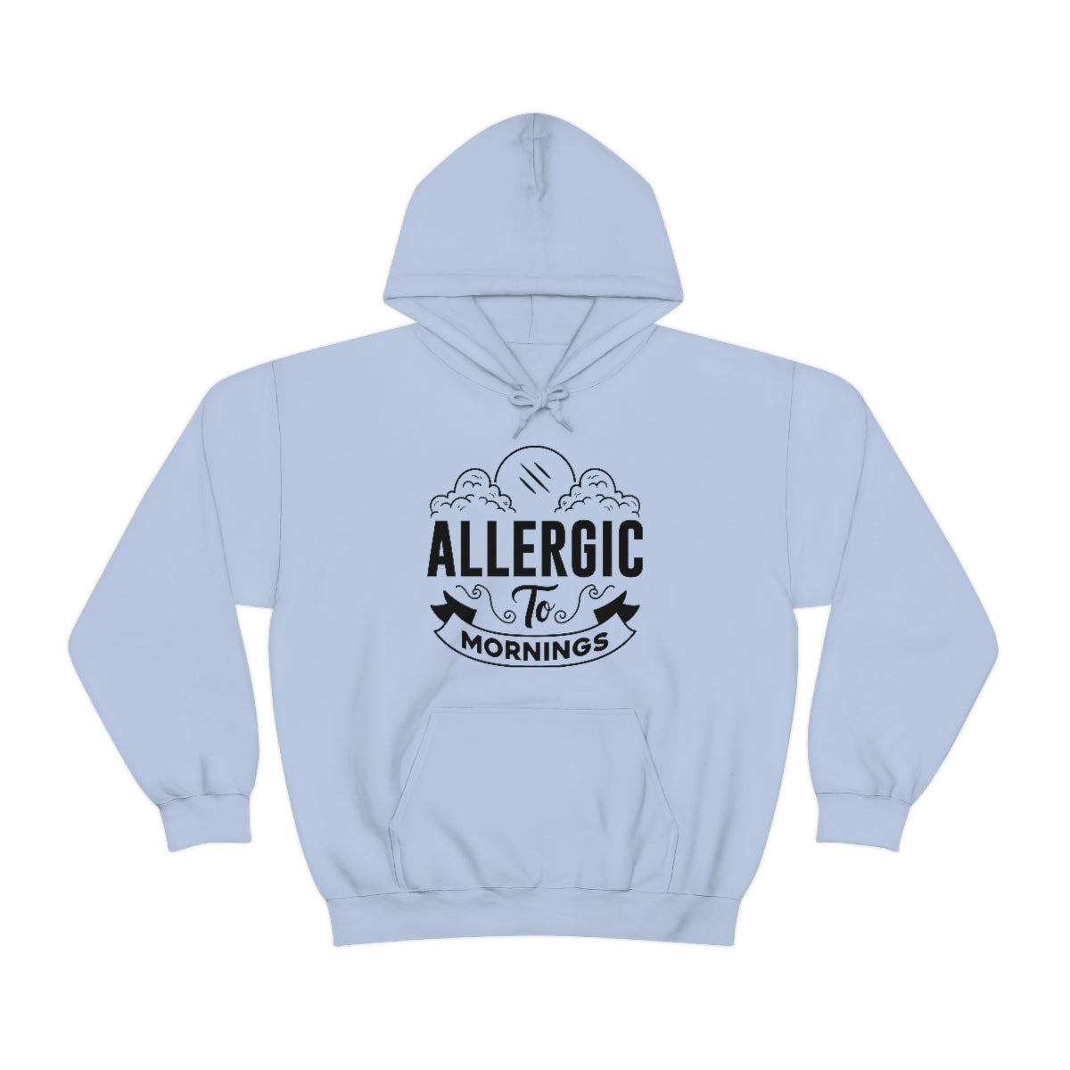 Allergic To Mornings Unisex Heavy Blend™ Hooded Sweatshirt