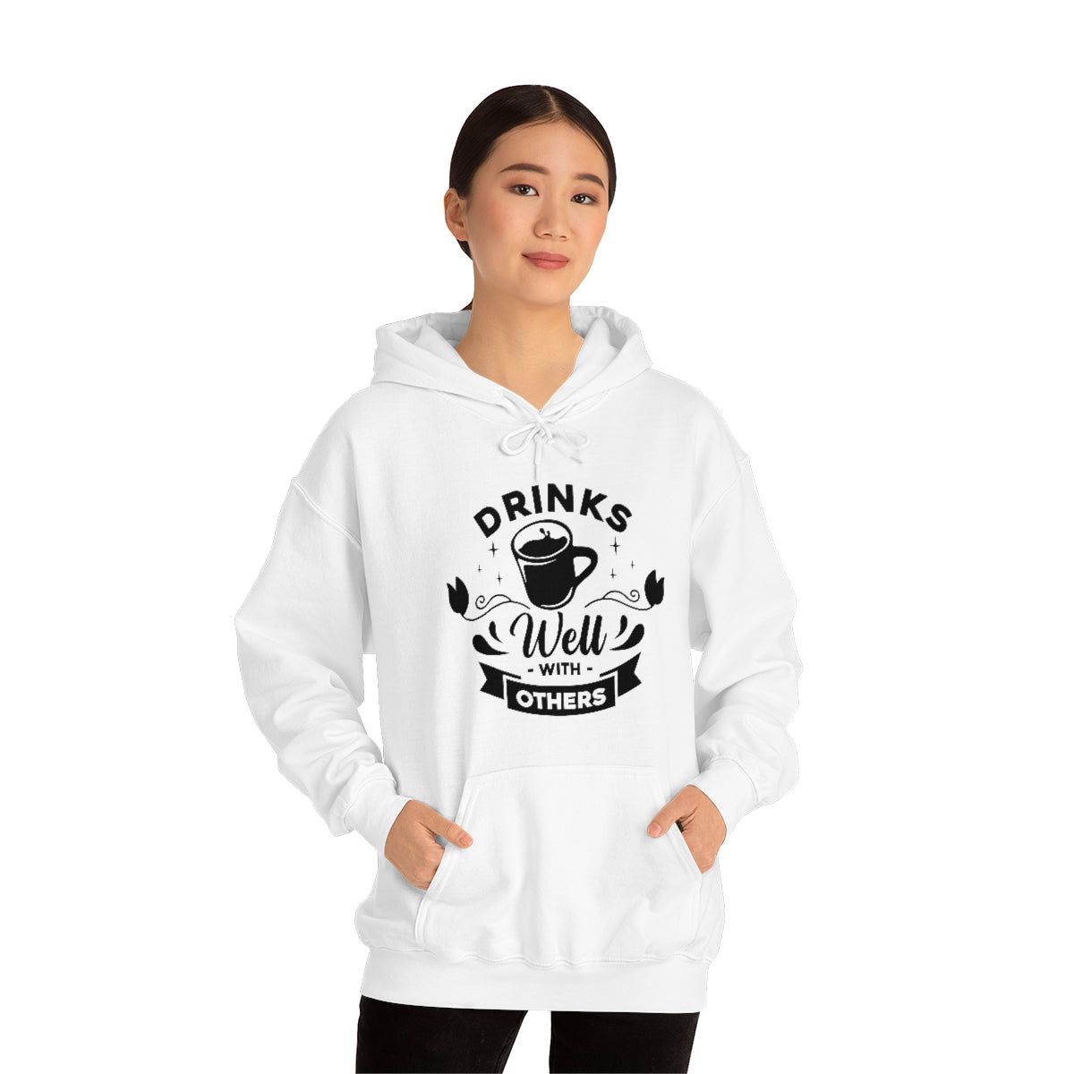 Drinks Well With Others Unisex Heavy Blend™ Hooded Sweatshirt