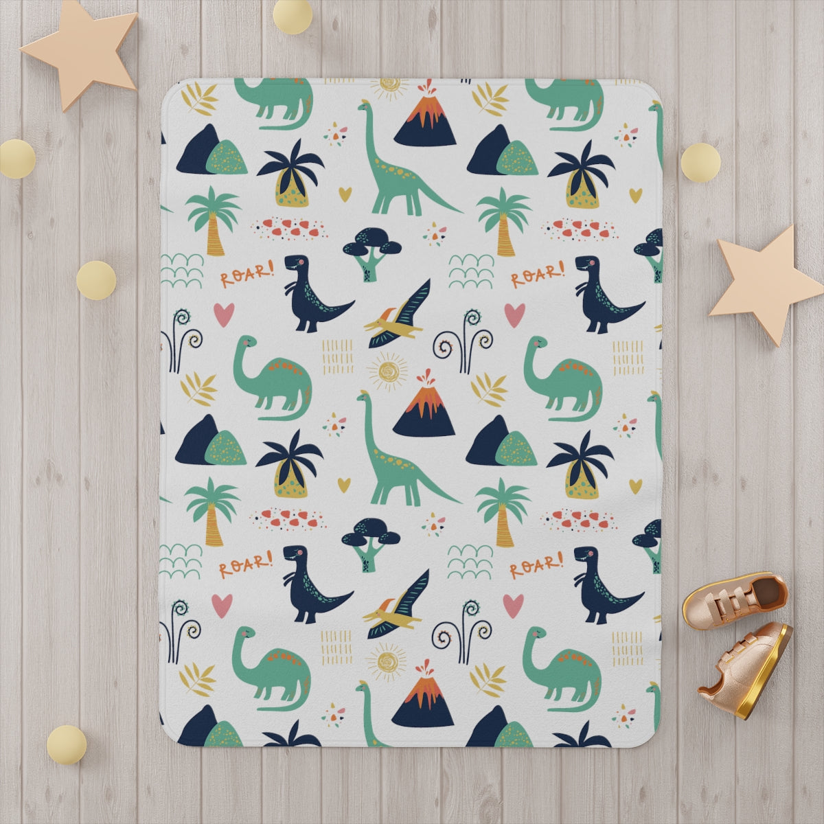 Cute Dinosaurs Toddler Blanket