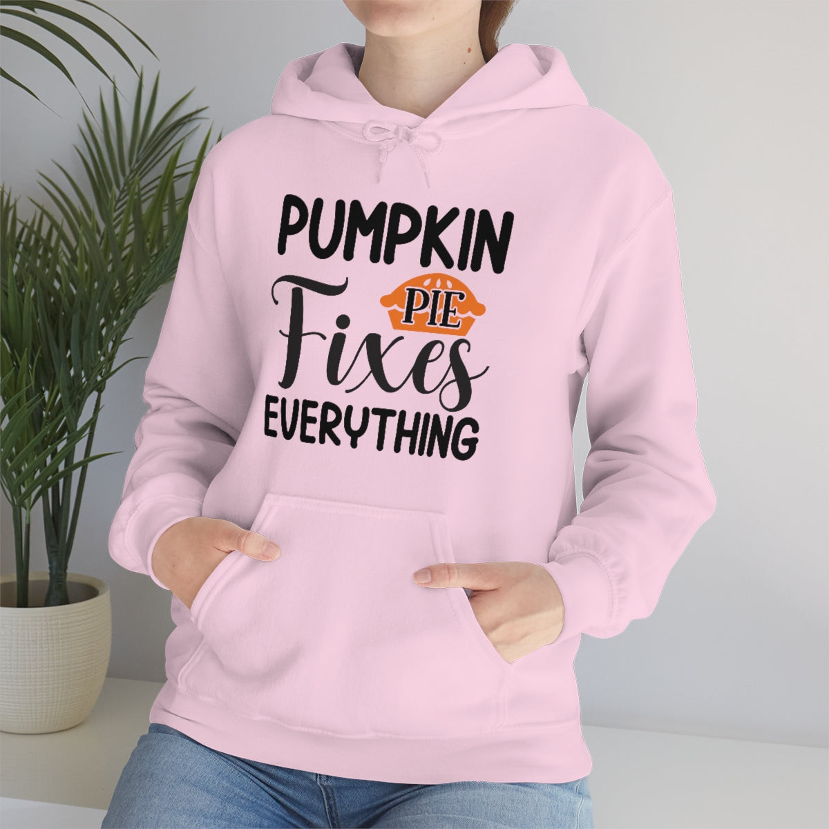 Pumpkin Pie Fixes Everything Unisex Heavy Blend™ Hooded Sweatshirt