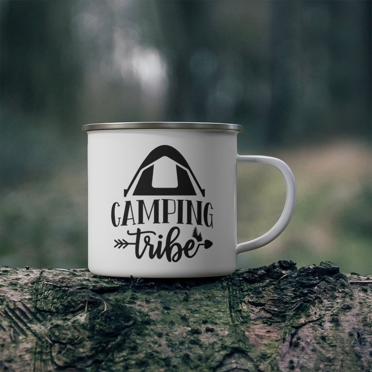 Camping Tribe Enamel Camping Mug