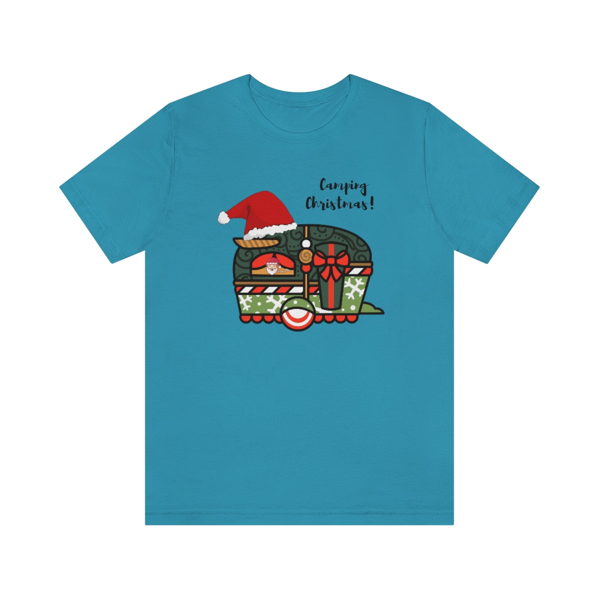 Camping Christmas Unisex Jersey Short Sleeve Tee